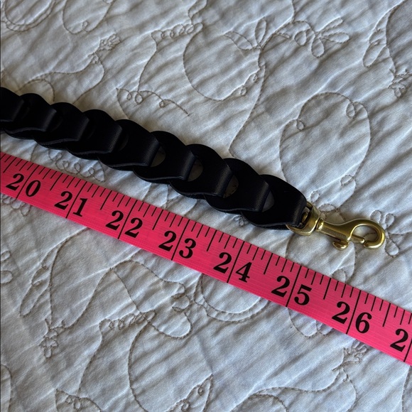 Clare V Linked Leather Shoulder Strap, Black - Picture 5 of 5